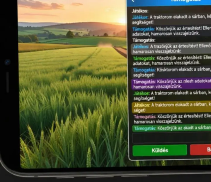 Játékos technikai támogatás chat és e-mail csatornákon